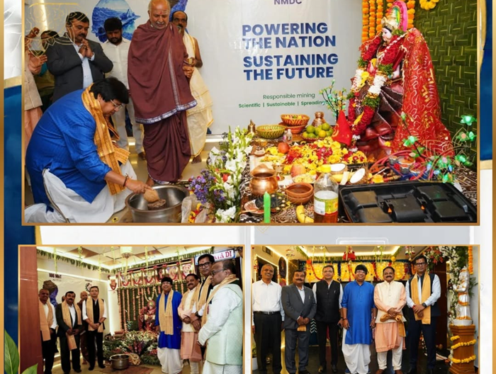 NMDC performs Ayudha Puja on Dussehra